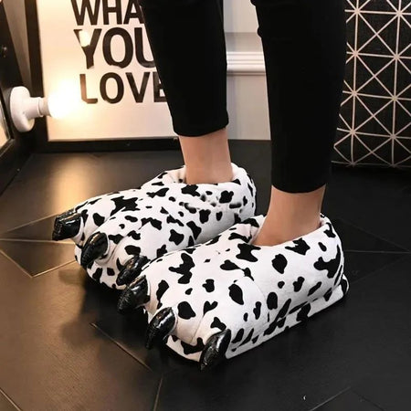 Stitch Animal Paw Slippers For Boy Girl Unisex Kids Cute Monster Claw Slippers Cartoon Soft Plush Warm Home Slippers Child Shoes