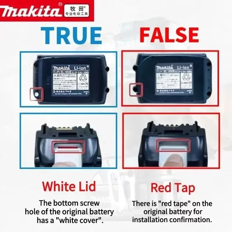 ?100% Genuine 18V Makita 6Ah/5Ah for Makita Battery BL1840 BL1830B BL1850B BL1850 BL1860 BL1815 Replacement Lithium Battery?
