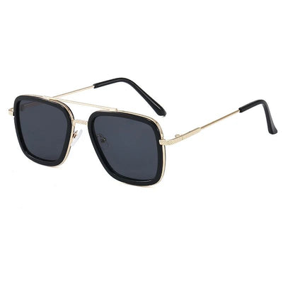 High Quality Iron Man Tony Stark Fishing Sunglasses Square Outdoor Sport Fishing Glasses Men Spider Eyewear Sports Sun Glasses