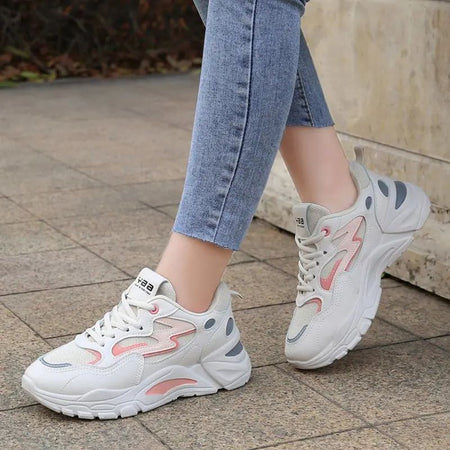 Height Increasing Chunky Sneakers Women New Fashion Lightweight Breathable Platform Mesh Sport Shoes Women's Casual Sneaker