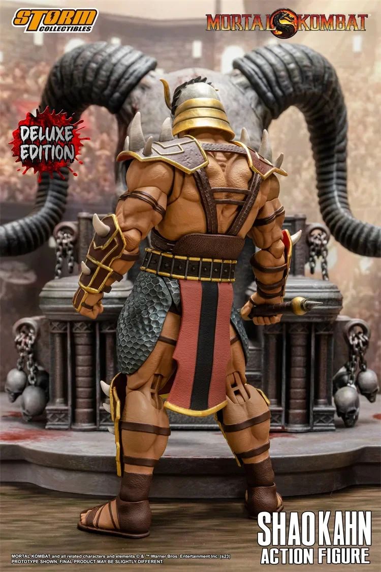 In Stock Storm Toys Mortal Kombat Final BOSS Shao Kahn DCMK14 Luxury Edition Villain Goro DCMK18 Action Figure Model Toys