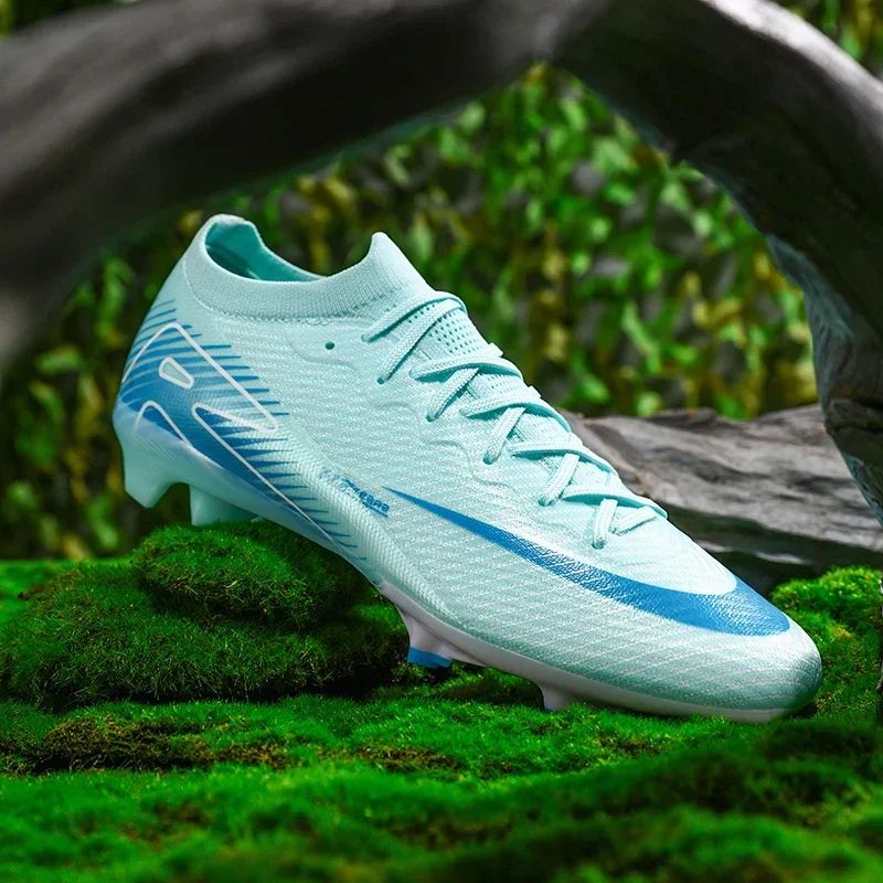 New Men Football Boots Match Ultralight Grass Cleats Soccer Shoes Sneakers Indoor Breathable Long Spikes Training Drop Shipping