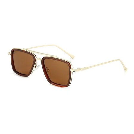 Luxury Fashion Tony Stark Style Kids Polarized Sunglasses Children Square Sun Glasses Boys Girls Oculos Retro Iron Man Glasses