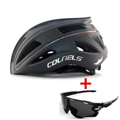 COLNELS Professional Cycling Helmet USB Charging Tail Light with Light Bar Outdoor Riding Sports Road Racing Bicycle Helmet
