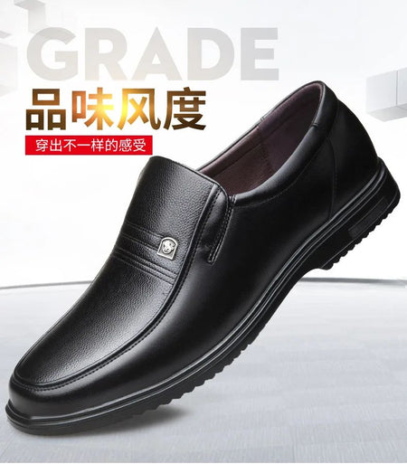 Genuine Leather Handmade Shoes Men Loafers Slip On Business Casual Shoes Classic Soft Leather Hombre Breathable Men Shoes Flat