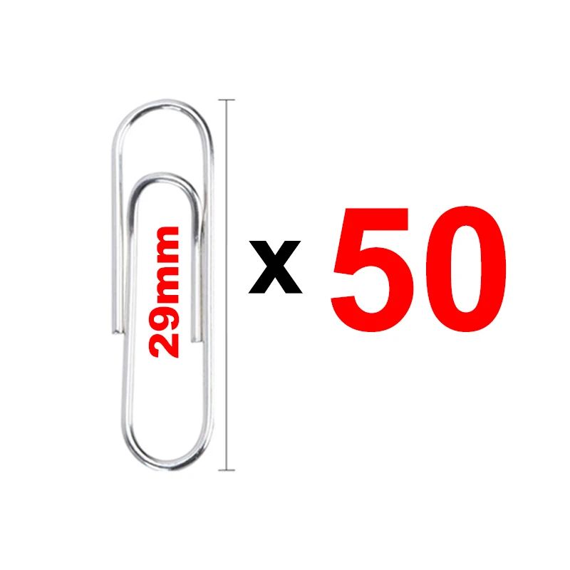Silver Paper Clips Office Supplies Paperclips Large File Bookmark Stainless Steel Paper Clip Organizer School Office Stationery