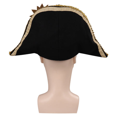 Captain Hook Cosplay Pirate Hat Cap Peter Wendy Hats Halloween Carnival Party Disguise Costume Accessories Prop For Adult Kids