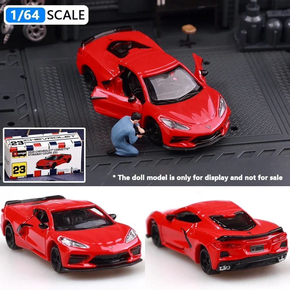 Bburago 1:64 Porsche 911 Gt2 Lamborghini Ferrari SP3 812 1959 Cadillac Miniature Alloy Diecast Car Model Collection Toy Gifts