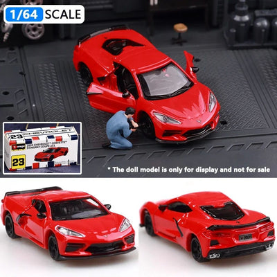 Bburago 1:64 Porsche 911 Gt2 Lamborghini Ferrari SP3 812 1959 Cadillac Miniature Alloy Diecast Car Model Collection Toy Gifts