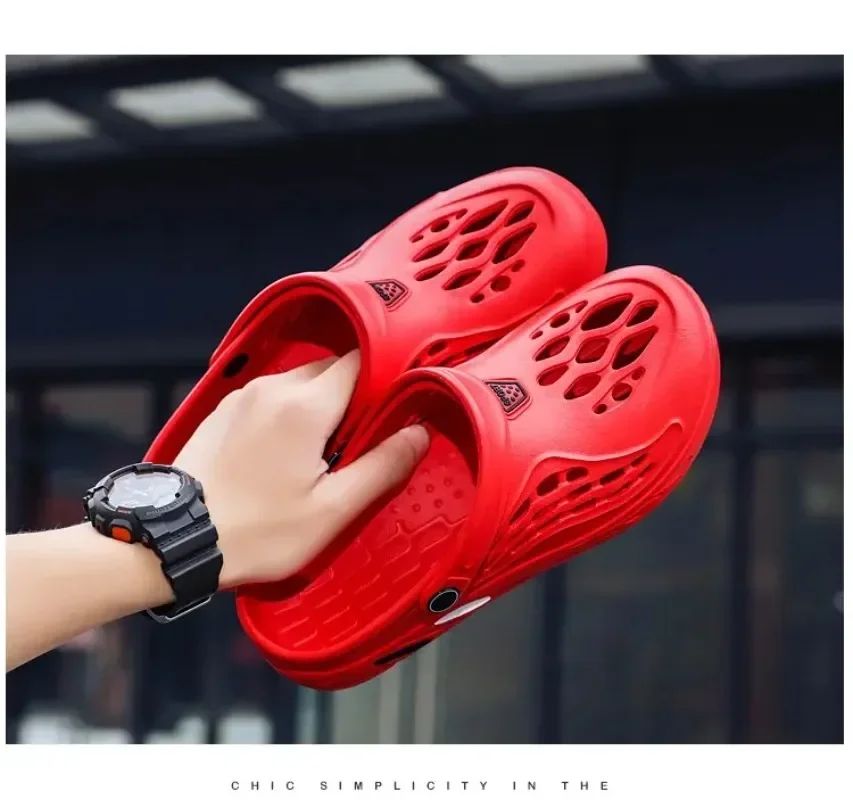 Outdoor Sandals for Men and Women Summer Clogs EVA Slippers Plus Size 47 48 49  Men Garden Shoes Beach Sandals Breathable Clogs