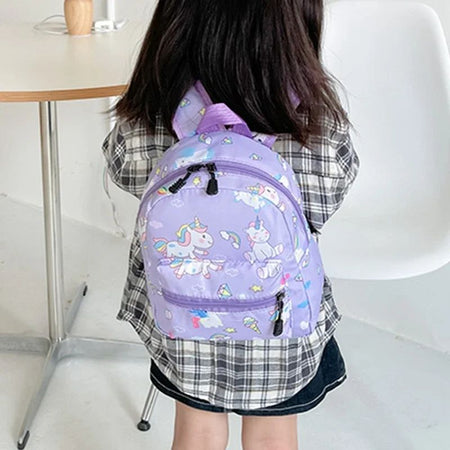 Children Backpack Cartoon Dinosaur Unicorn Pattern Baby Cute Kindergarten Schoolbag Waterproof Kids Bags Boys Girls Backpacks