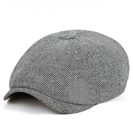 2025 New Classic Hat for Men Caps Vintage Retro Tweed Peaky Blinders Beret Hat Flat Peaked Cap Street Hats for Women Men