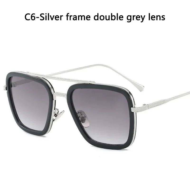 High Quality Iron Man Tony Stark Fishing Sunglasses Square Outdoor Sport Fishing Glasses Men Spider Eyewear Sports Sun Glasses