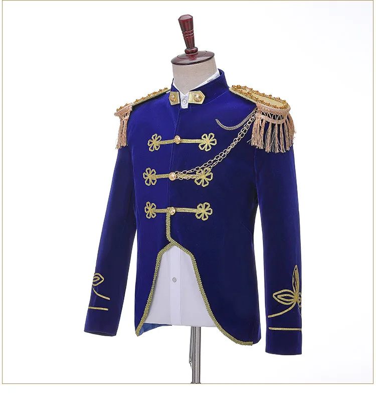 Men Stage Couple Costumes Photo Military Dress Suit Navy Men's and Women's Military Band Uniform Sailor Suit Spring and Autumn
