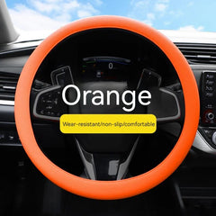 Universal Steering Wheel Cover Car Steering Wheel Handle Cover Anti-skid Wear-resistant All-season Silicone Steering Wheel