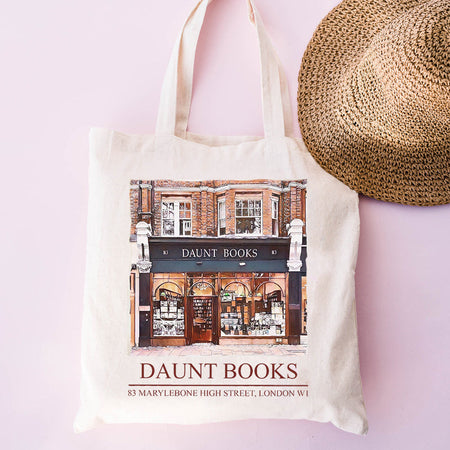 Daunt Books Tote Bag Shakespeare and Company Totes Canvas Shoulder Bag Aesthetics Shopping Bag Handbags Library Bag Back To Gift