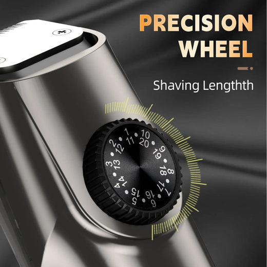 Vacuum Beard Trimmer for Men, Adjustable Length with 2 Comb (1-20mm), Electric Vacuum Trimmer for Beard, Mustache, Stubble