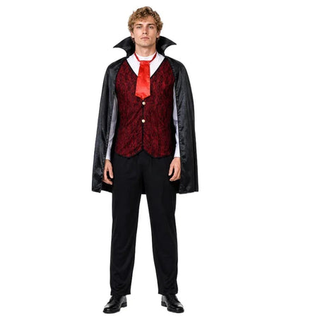 Adult Vampire Costume Men's Medieval Gothic Costume Set Suitable for Halloween Parties Movie Theme Cosplay Costume