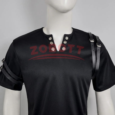 Michael Jackson cosplay Costume BAD Punk Jacket Black Slim BAD Jacket Costume T-shirt Belt Clothing Adore Stars Impersonator