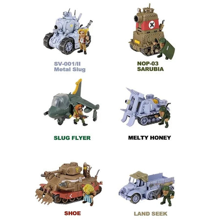 In Stock Metal Slug X Series Small Scale Assembly Model Tank Aircraft Truck Captive Doll Model Toys Gifts