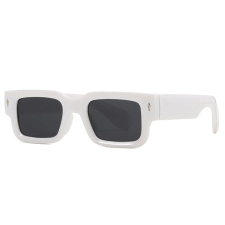 Retro Men Square Sunglasses For Women Vintage Luxury Rivet Designer Sun Glasses Fashion Arrow Shades UV400 Eyeglasses