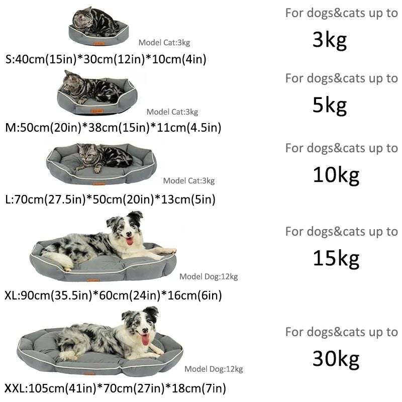 Winter Dog Cat Bed Pet Dog Sofa Bed Square Pet Dog Beds Bed For Large Pet Nest Kennel For Be Universal Custom Suede Dog Beds Mat