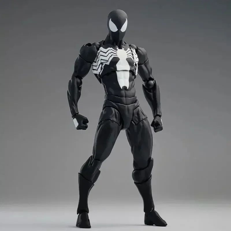 Original Mess Toys Spider Man Symbiote Spiderman Messtoys Black Suit Neighbor Scarlet Spider Anime Action Figure Gifts Toys