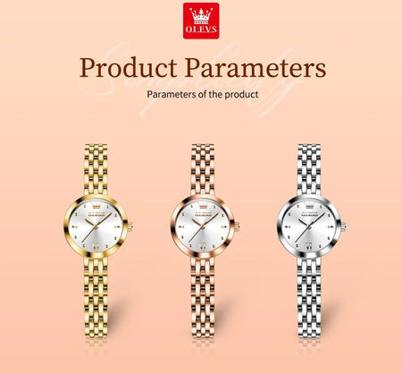 OLEVS 9992 Luxury Women's Watches Elegant Luxury Gold Watch for Women Quartz Waterproof Wristwatches Ladies Relojes Para Mujer