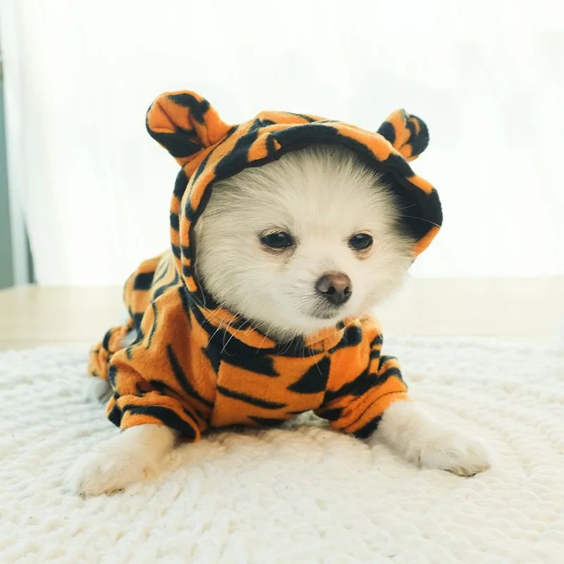 Winter Dog Clothes Warm Fleece Pet Dogs Hoodies Pet Clothes for Small Dogs Chihuahua Puppy Cats Jacket Coat Dog Jumpsuit Costume
