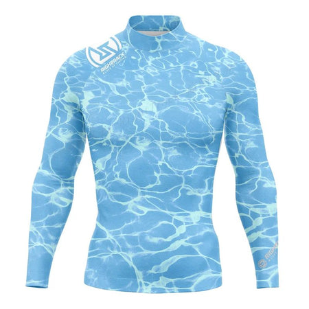 HotSale Men's Surfing Shirt Camouflage Lycra Rashguard RIGHTTRACK For Surf Sportswear Beach UV Swimwear UPF50  Clothes