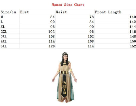 Halloween Ancient Egypt Egyptian Pharaoh Costume for Men King Cleopatra Queen Cosplay Carnival Party Medieval Couple Party Dress