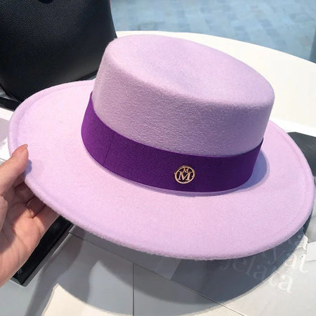 spring autumn fashion beach 2025 Women's hat fedoras elegant chapel Men's panama hat fascinator Wedding picture felt Bowler new