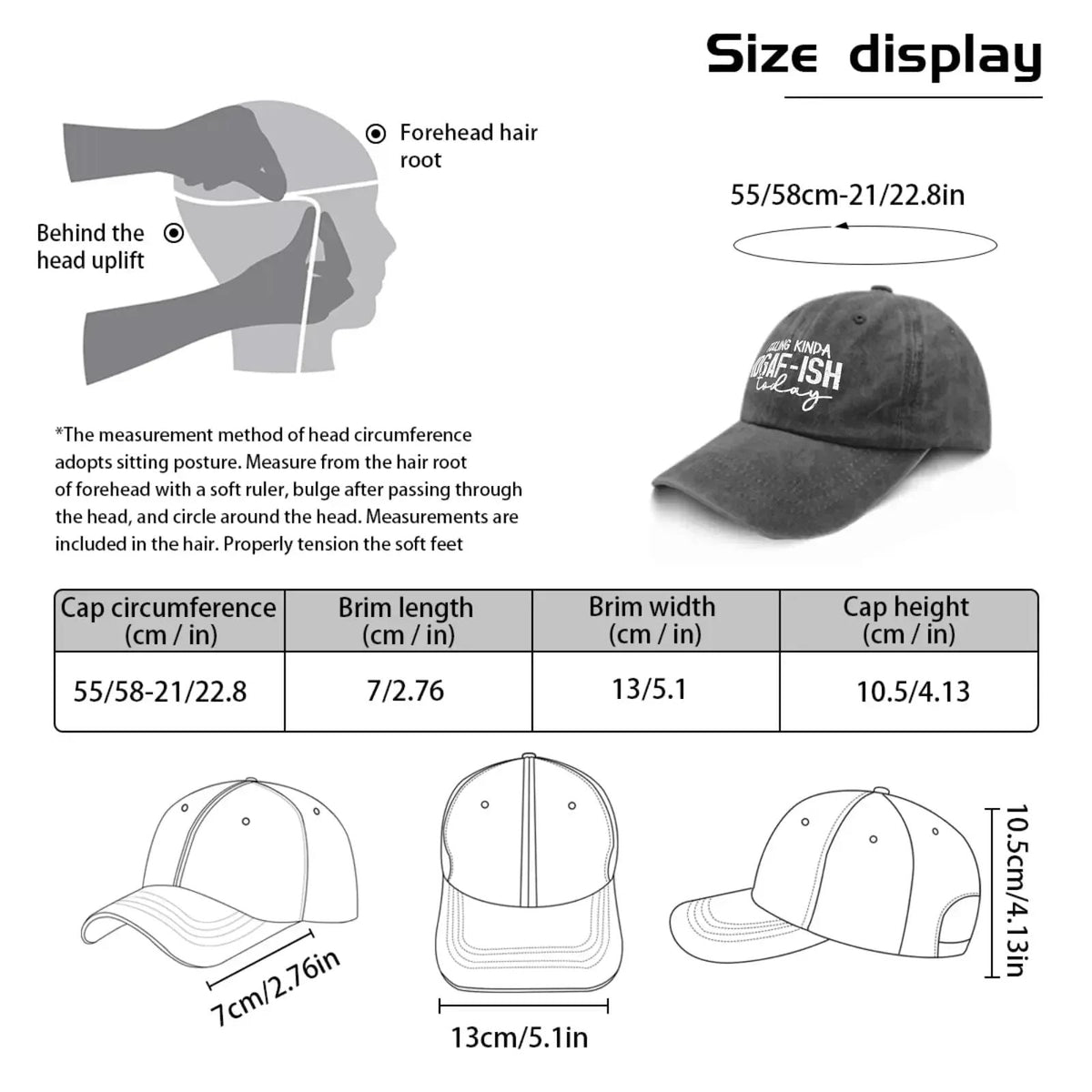 Feeling Kinda Idgaf Today Trucker Hat Womens Men Sun Hats Baseball Caps Gifts for Man Sports Outdoor