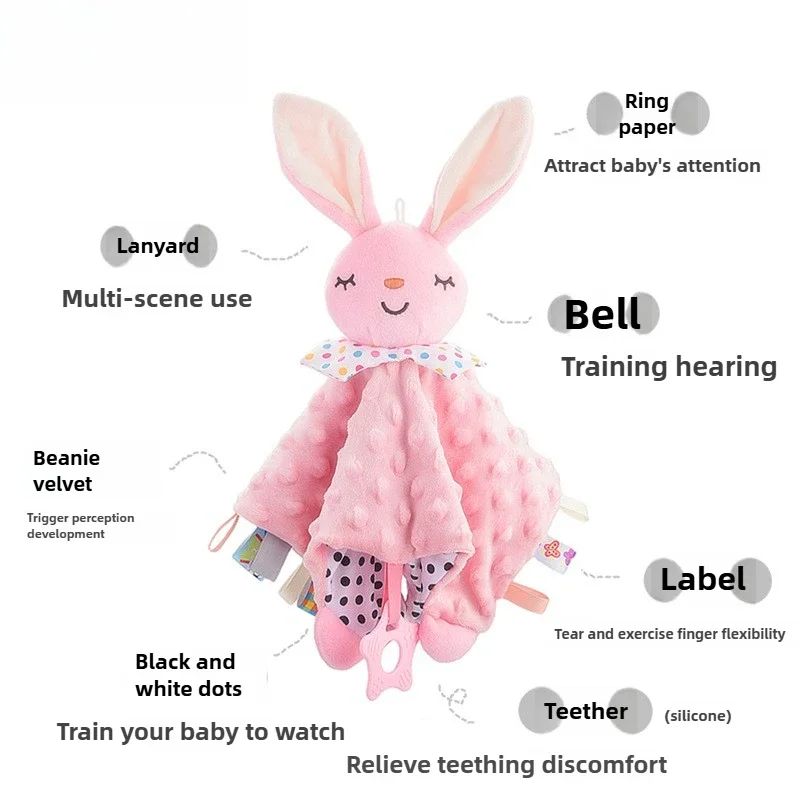 Muslin Baby Comfort Towel Cotton Comforter Blanket Soft Newborn Sleeping Dolls Kids Fashion Sleep Toy Soothe Appease Towel Bibs