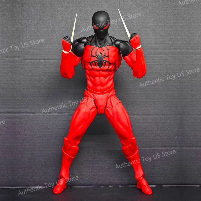 Mess Toys Spider Man Symbiote Spiderman Messtoys Black Suit Neighbor Scarlet Spider Anime Action Figure Gifts Toys