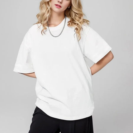 100% pure cotton summer high-end brand men's short sleeve round neck fashionable style half sleeved top breathable T-shirt