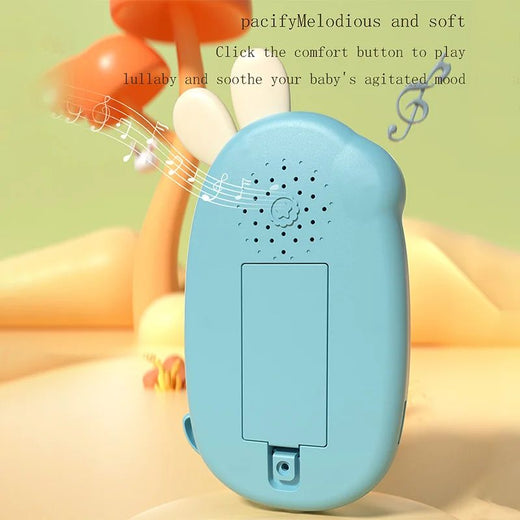 Baby Chewing Toy Phone Non toxic and Odorless Multi functional Music Phone Children's Rabbit Toy No Battery