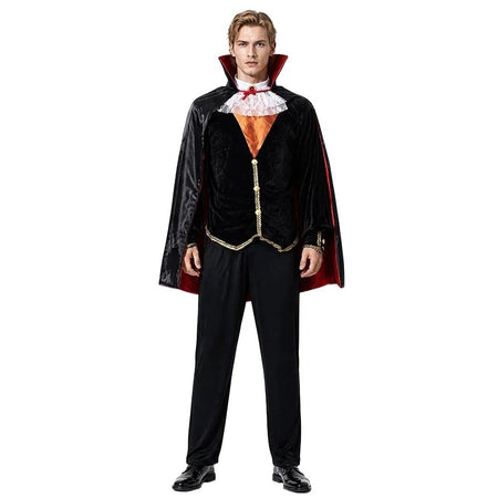 Adult Vampire Costume Men's Medieval Gothic Costume Set Suitable for Halloween Parties Movie Theme Cosplay Costume