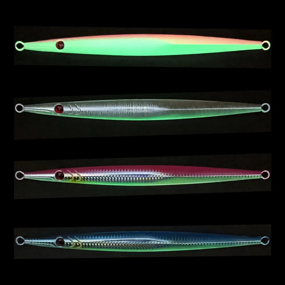 1PC NEW Sea Fishing Lure Fast Sinking JIG 60g-300g Deep Sea Metal Jigging Spoon Artificial Bait Large Gram Weight Lure Tuna