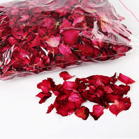 1bag Bath Spa Rose Flower Shower Dry Petal Bathing Body Massager Whitening Relieve Fragrant Dried Rose Petals Natural Flower 10g