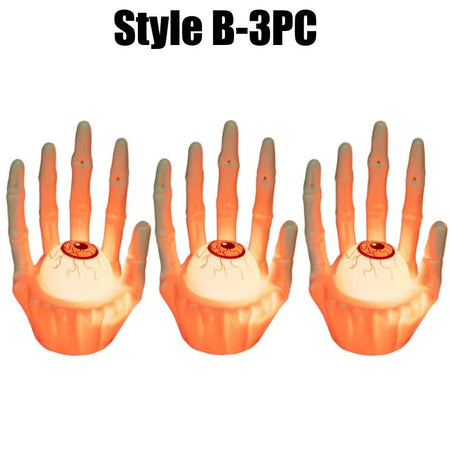 Spooky Atmosphere Decor Halloween Pumpkin Lamp Ghost Hand Light New Prop Eerie Scene Setting Party Decoration Solution