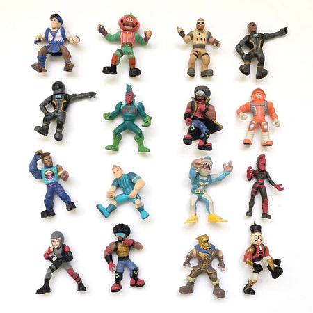 5Pcs New PVE PVP Game Rare Fortniting Soldier with Gun Weapon Figure Model Limited Collection Toy Gift For Child Boy Girl Adult