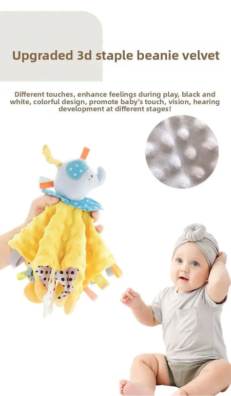 Muslin Baby Comfort Towel Cotton Comforter Blanket Soft Newborn Sleeping Dolls Kids Fashion Sleep Toy Soothe Appease Towel Bibs