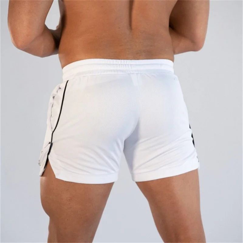 2025 NEW Fitness sports Shorts Man Summer Gyms Workout Male Breathable Mesh shorts Quick Dry Beach Short Pants men Sportswear