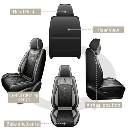 Car Seat Cushion Four Seasons Universal Artificial Leather Seat Cover 2026 Newly Upgraded Waterproof Seat Cover car accessories