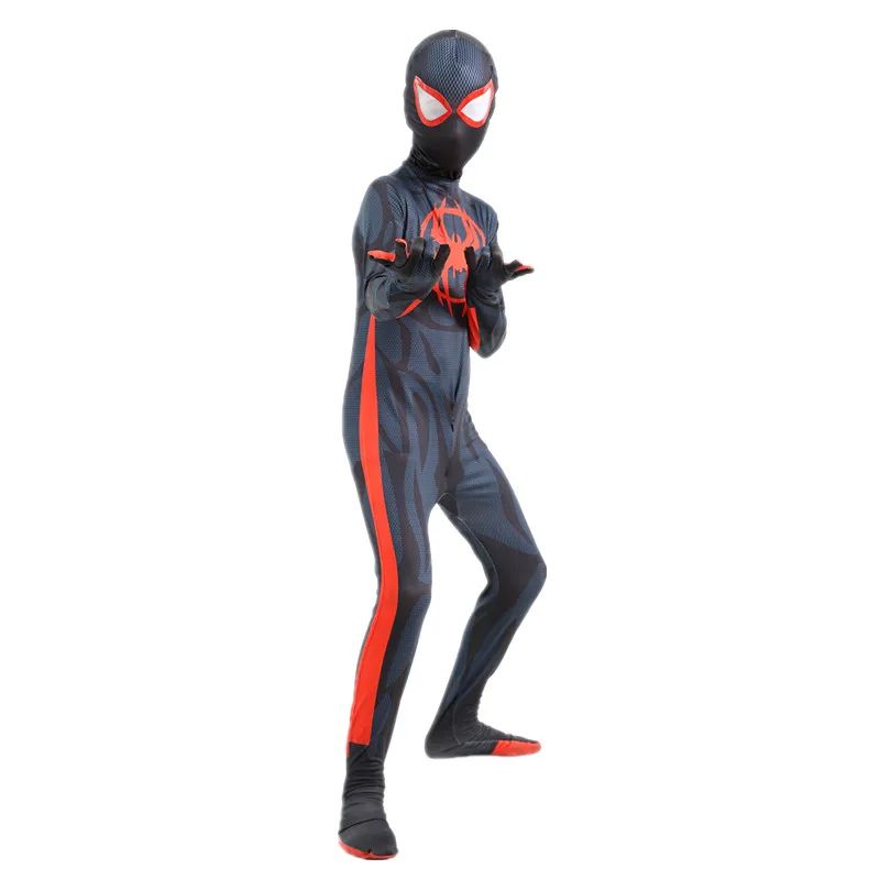 New Superhero Costume Fantasy Jumpsuit Suit Boys Movie Hero Cosplay Tights Halloween Mask Dress Up Party Performance Costume