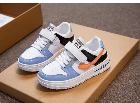 Children's Sneakers Kids Fashion Design White Non-slip Casual Shoes Boys Girls Hook Breathable Sneakers Toddler Outdoor Shoes