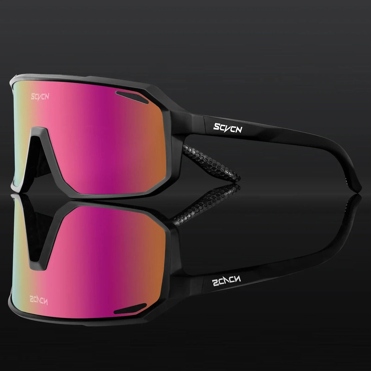 SCVCN Cycling Glasses Bike Mountain Bicycle Hiking Camping Golf UV400 Sunglasses Sport Protection Glasses for Men Women Baseball