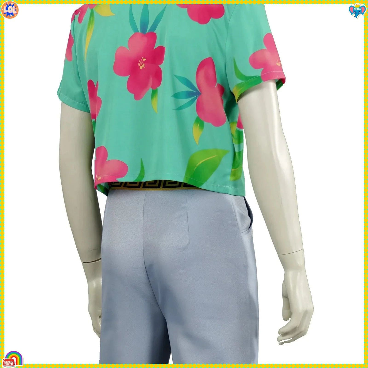 KPp Boys Abby Cosplay Floral Shirt Wig Hat 2026 Disfraz Soda Pop Costume Kids Men Halloween Party Clothes