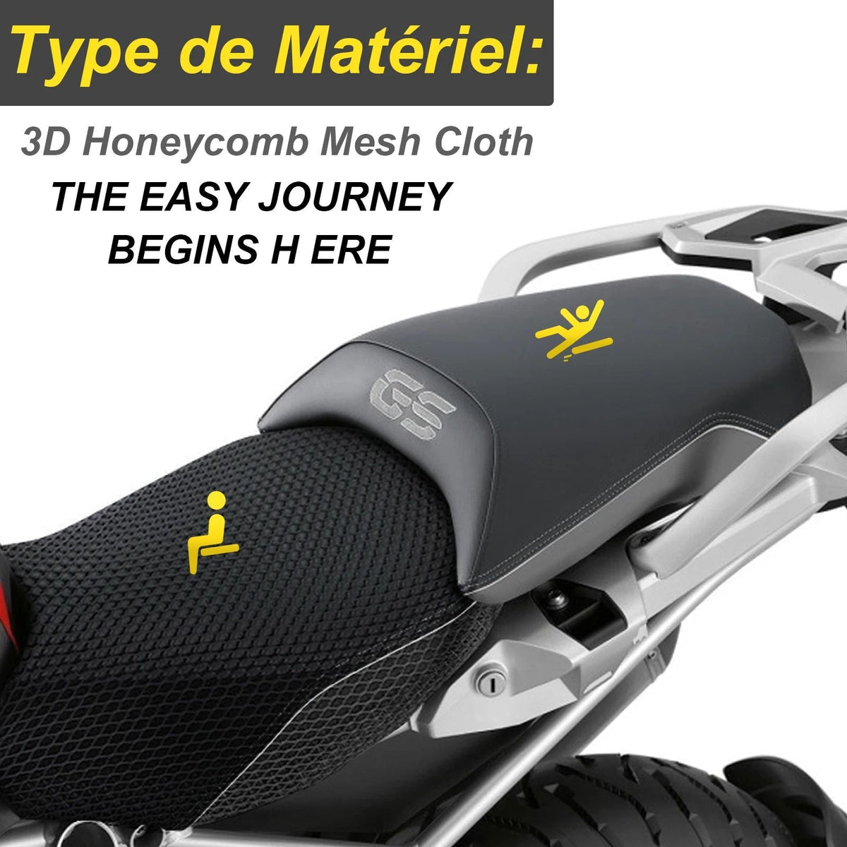 2004-2023 For BMW R1200GS R1250GS LC Adventure R 1250 GS 1200 Rally ADV Motorcycle Cool Seat Cover rear and front seats